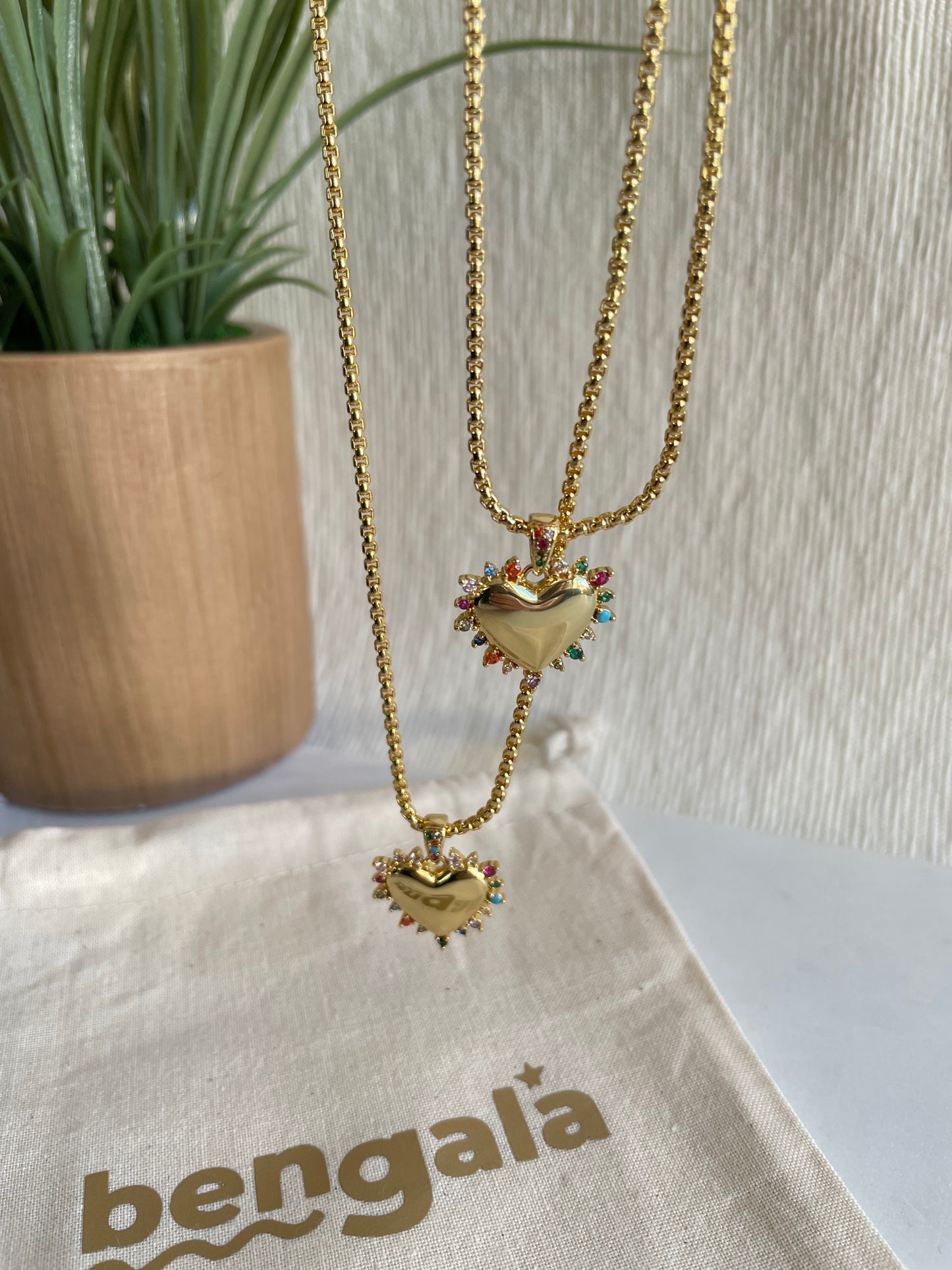 HEART ZIRCONIA NECKLACE