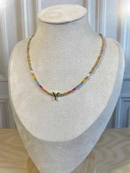 COLOR LETTER NECKLACE