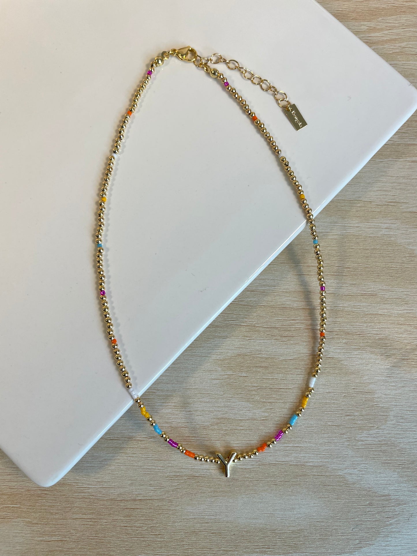 COLOR LETTER NECKLACE