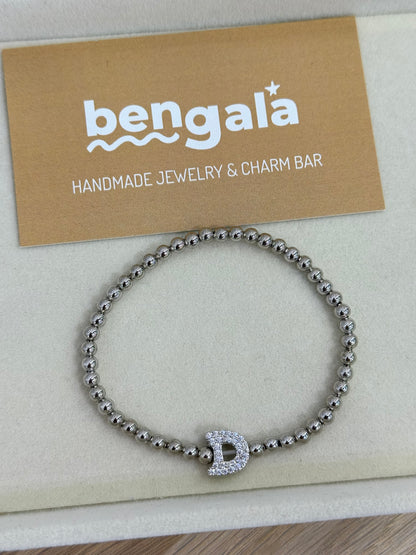 SHINE SILVER LETTER BRACELET
