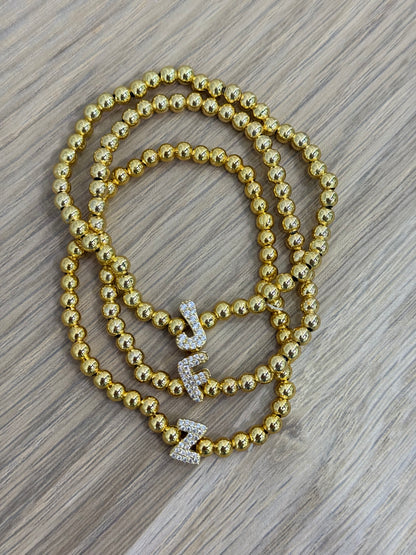 SHINE GOLD LETTER BRACELET