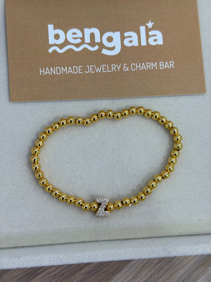 SHINE GOLD LETTER BRACELET
