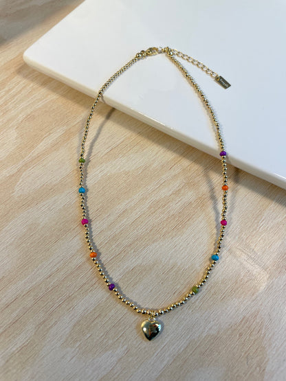 COLOR HEART NECKLACE