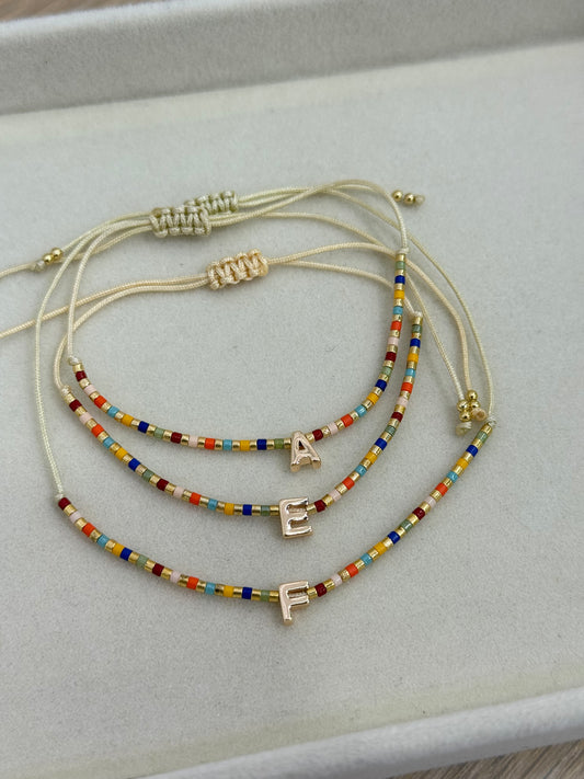 MINI INITIAL MIYUKI BRACELET