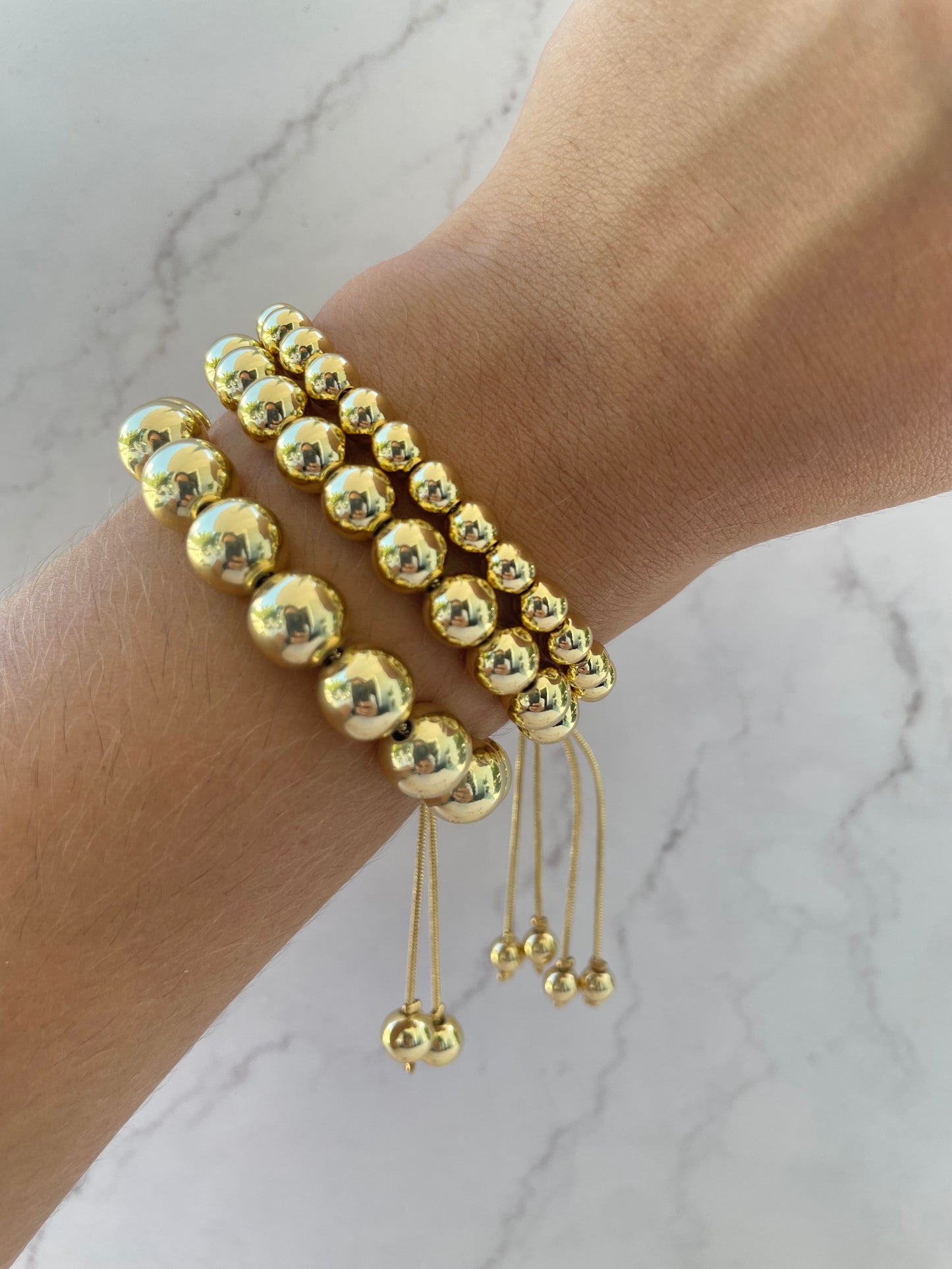 GOLD BEAD BRACELET