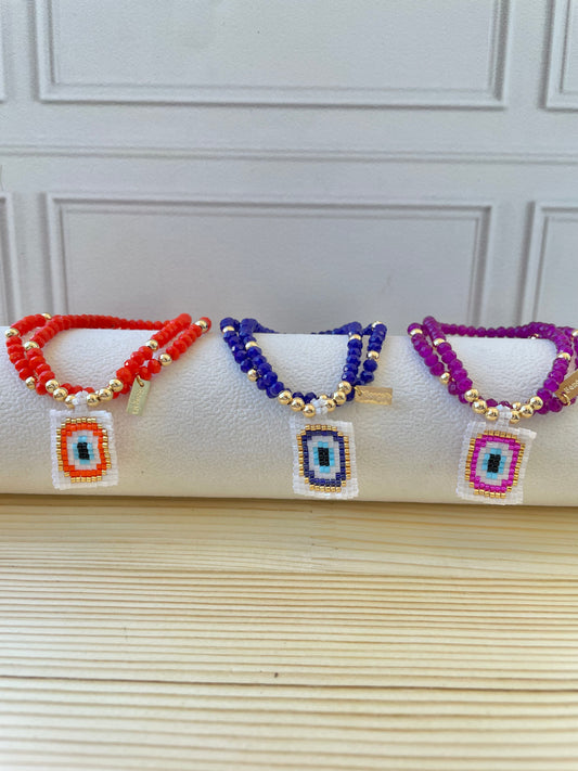 EVIL EYE BEAD BRACELET