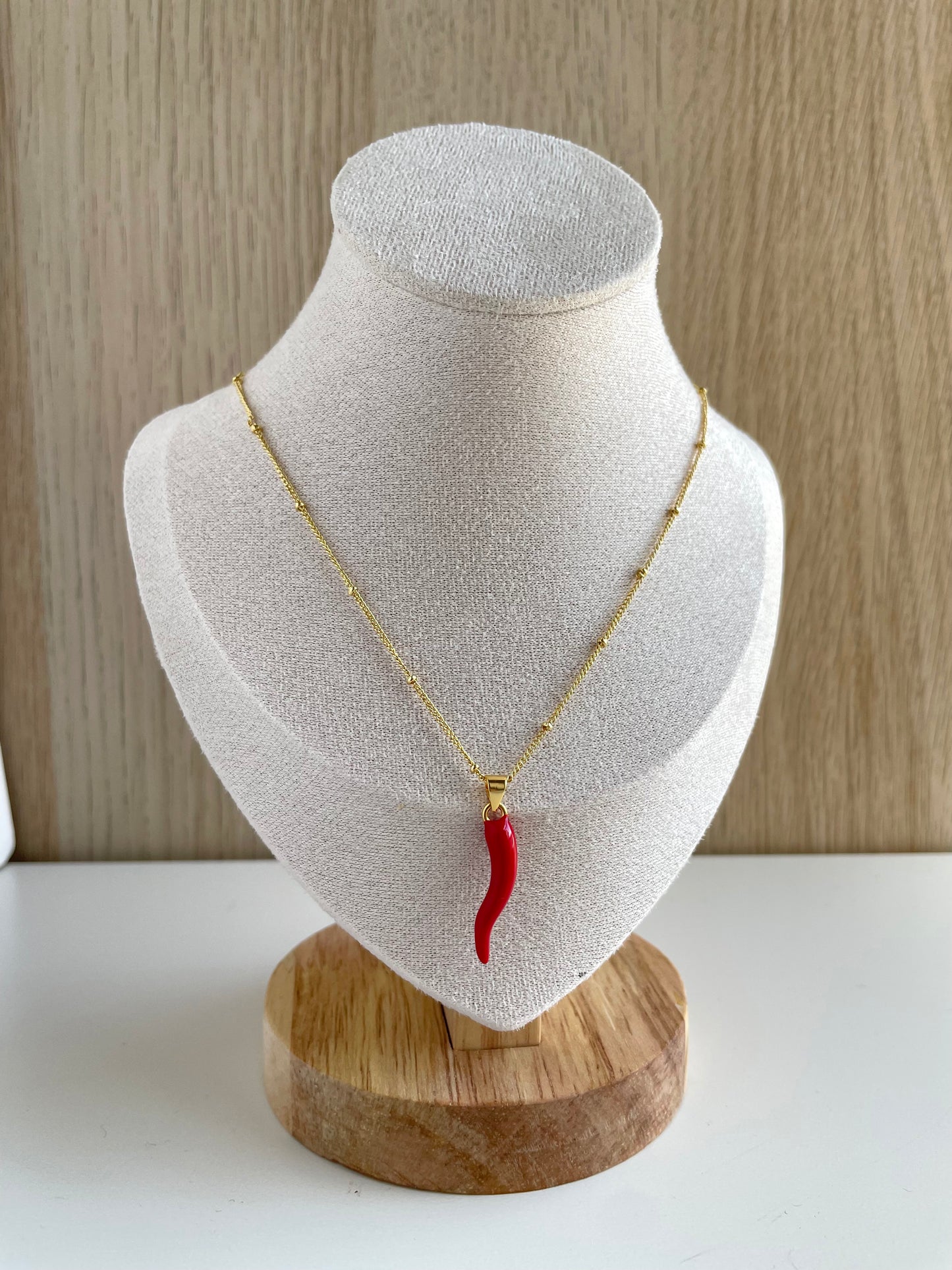 RED CHILI NECKLACE