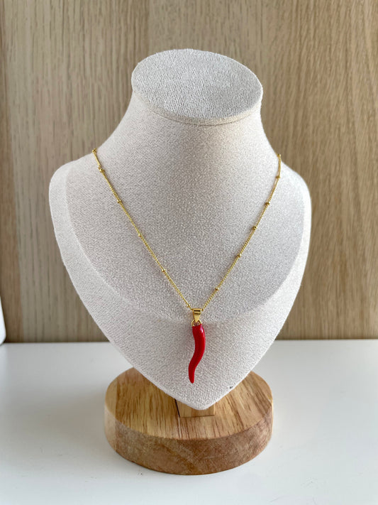RED CHILI NECKLACE