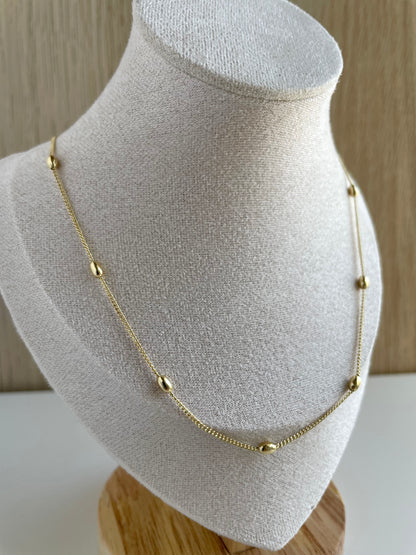 GOLD BEAD NECKLACE