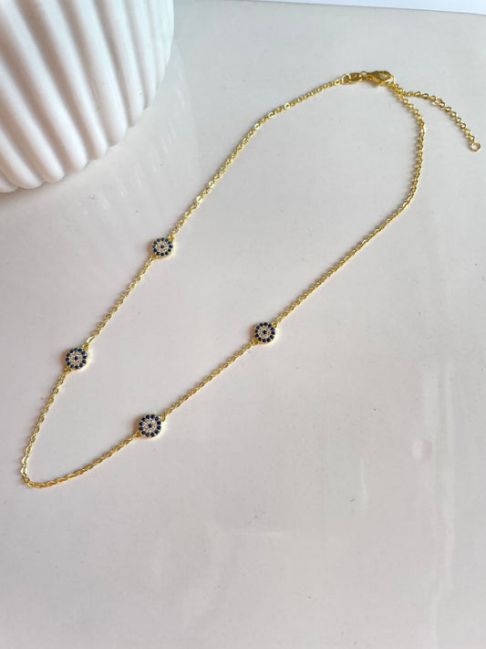 GLAM EYE EVIL NECKLACE