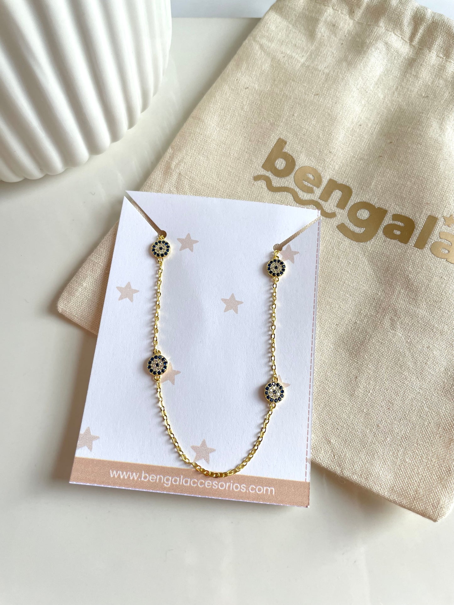 GLAM EYE EVIL NECKLACE