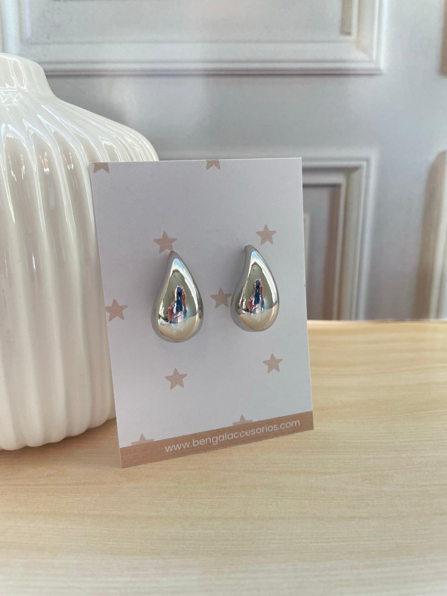 SILVER DROPS EARRING